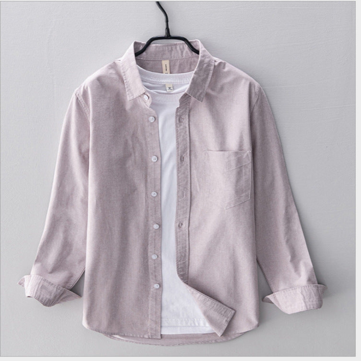 Mauro | Chemise Oxford respirant pour hommes | Manche longue