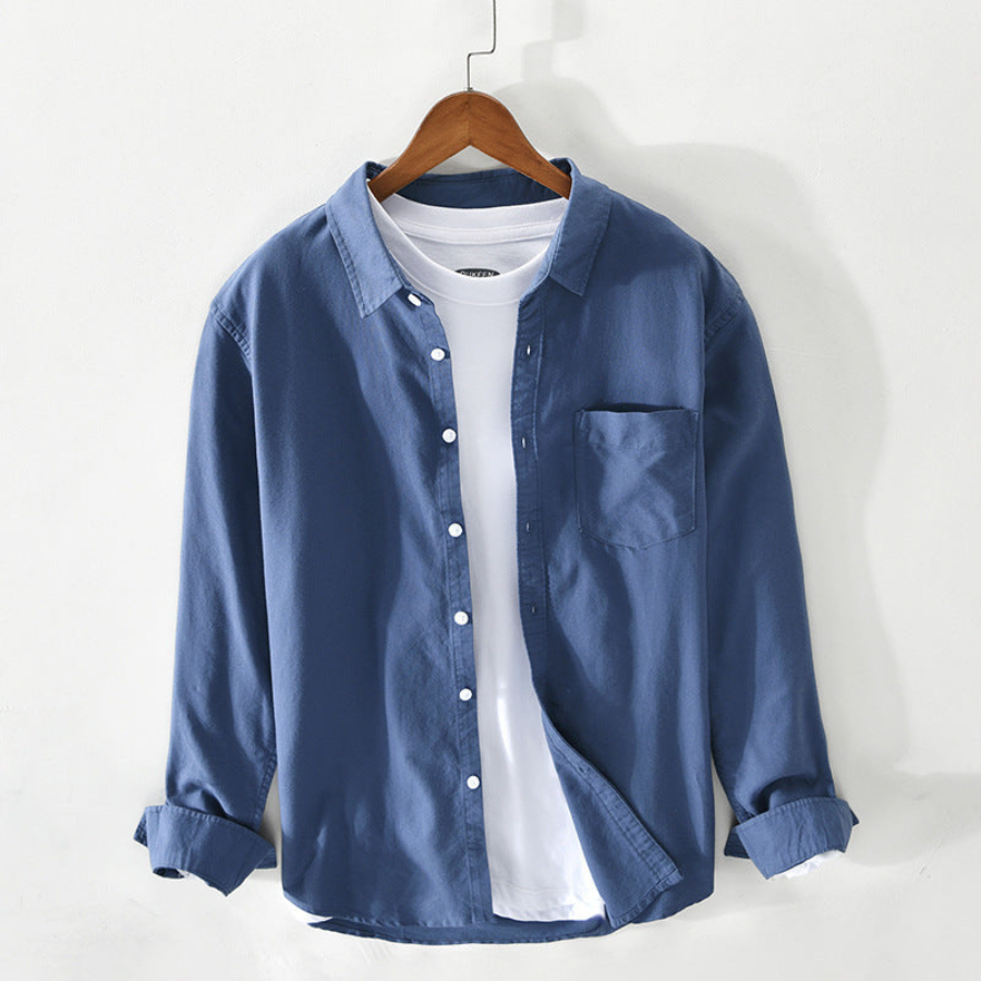 Mauro | Chemise Oxford respirant pour hommes | Manche longue