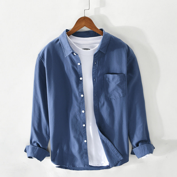 Mauro | Chemise Oxford respirant pour hommes | Manche longue