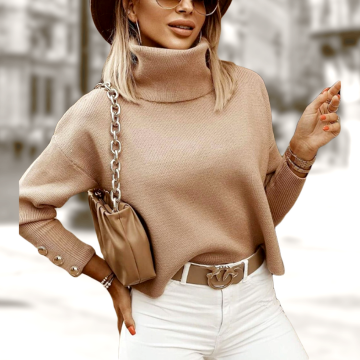 Estelle | Pull Col Roulé Femme | Doux