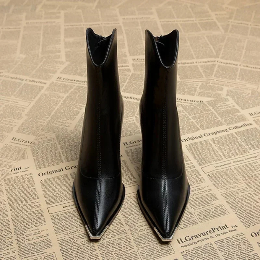Lucie | Bottines à talons pour Femme | Fermeture Éclair