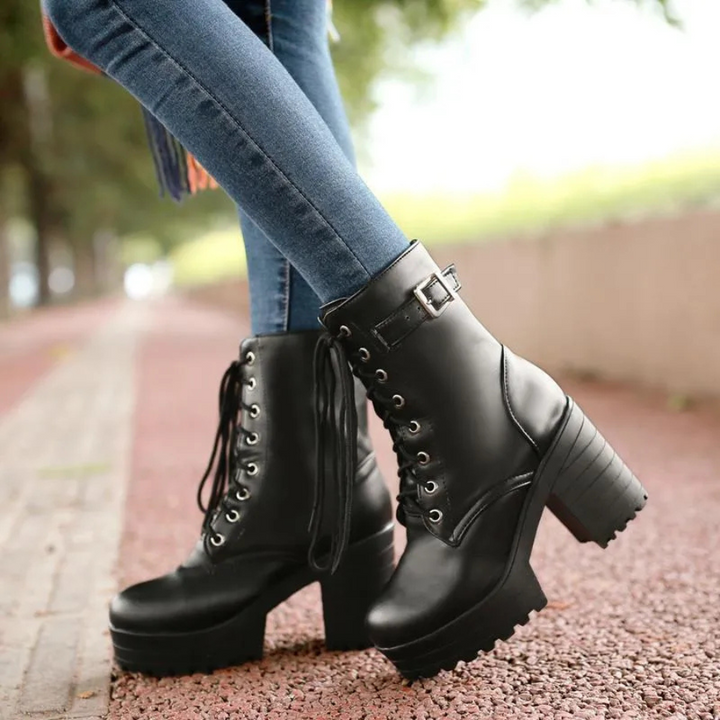 Sidonie | Bottines à lacets pour femme | Orthopédique