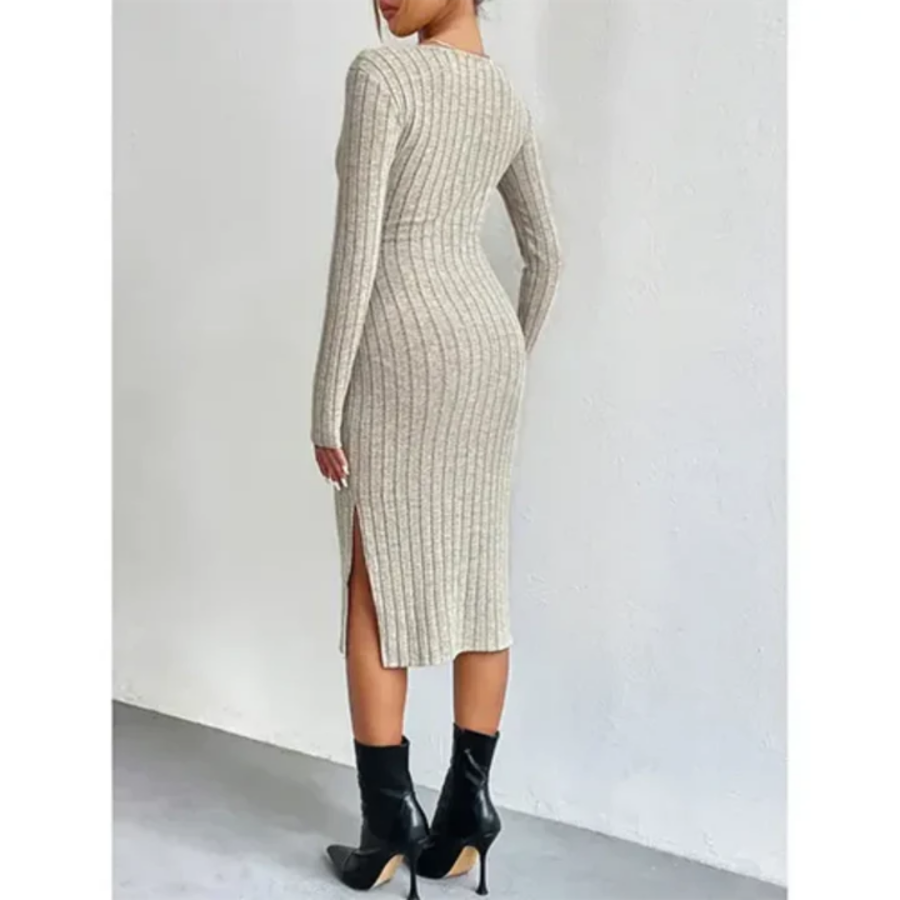 Fany | Robe manches longues pour Femme | Midi