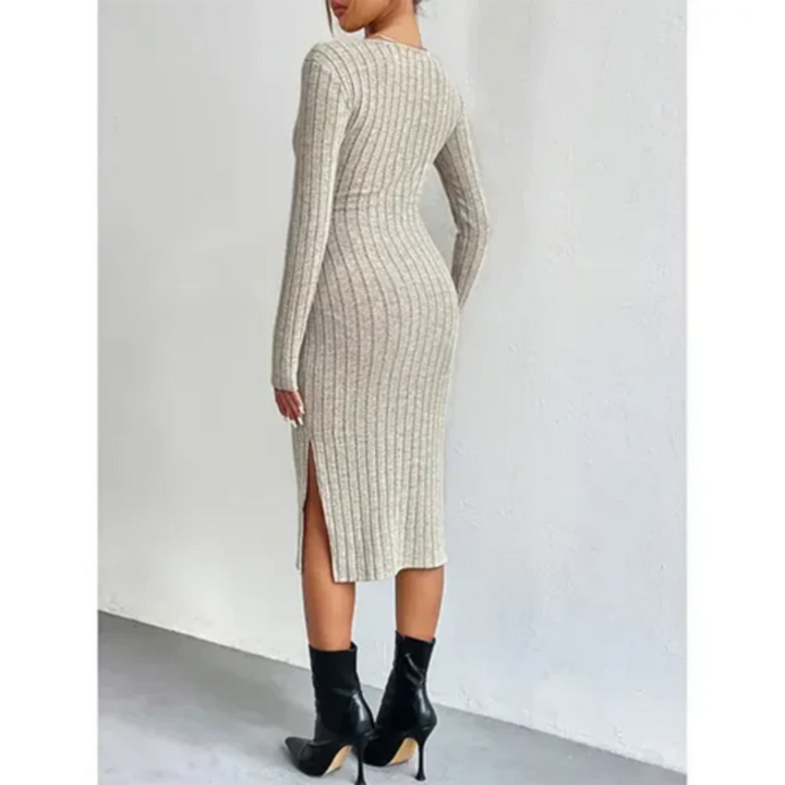 Fany | Robe manches longues pour Femme | Midi