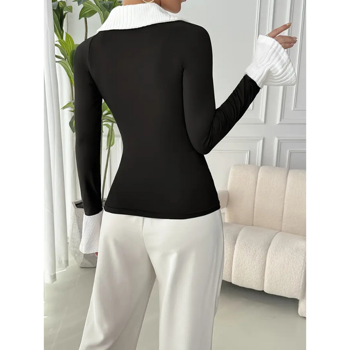 Mélinda | Top noire chique pour Femme | Chic