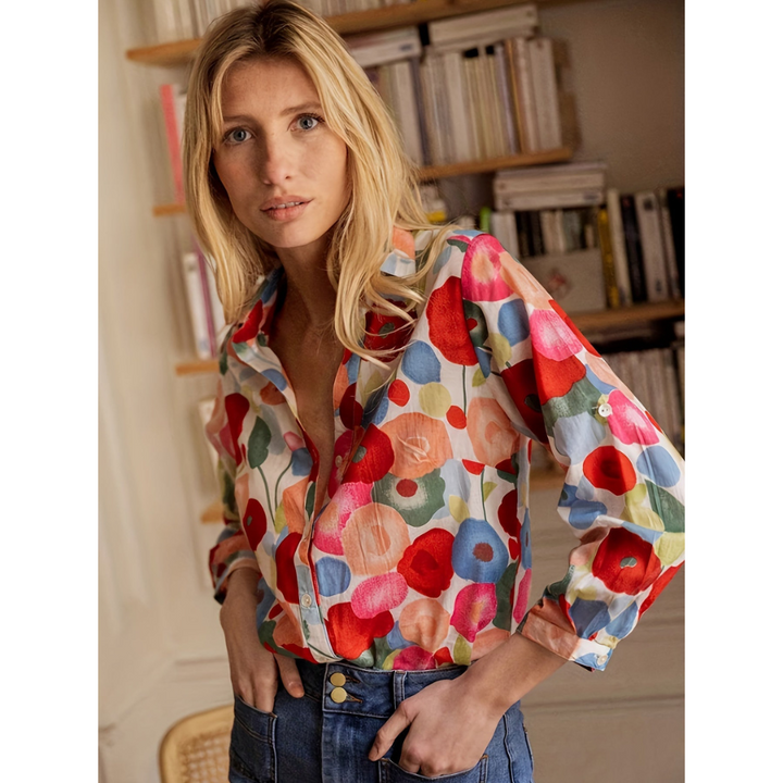 Axelle | Chemise Fleurie pour Femme | Colorée