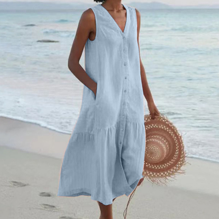 Robe d'été légère pour femme | Respirante et fluide