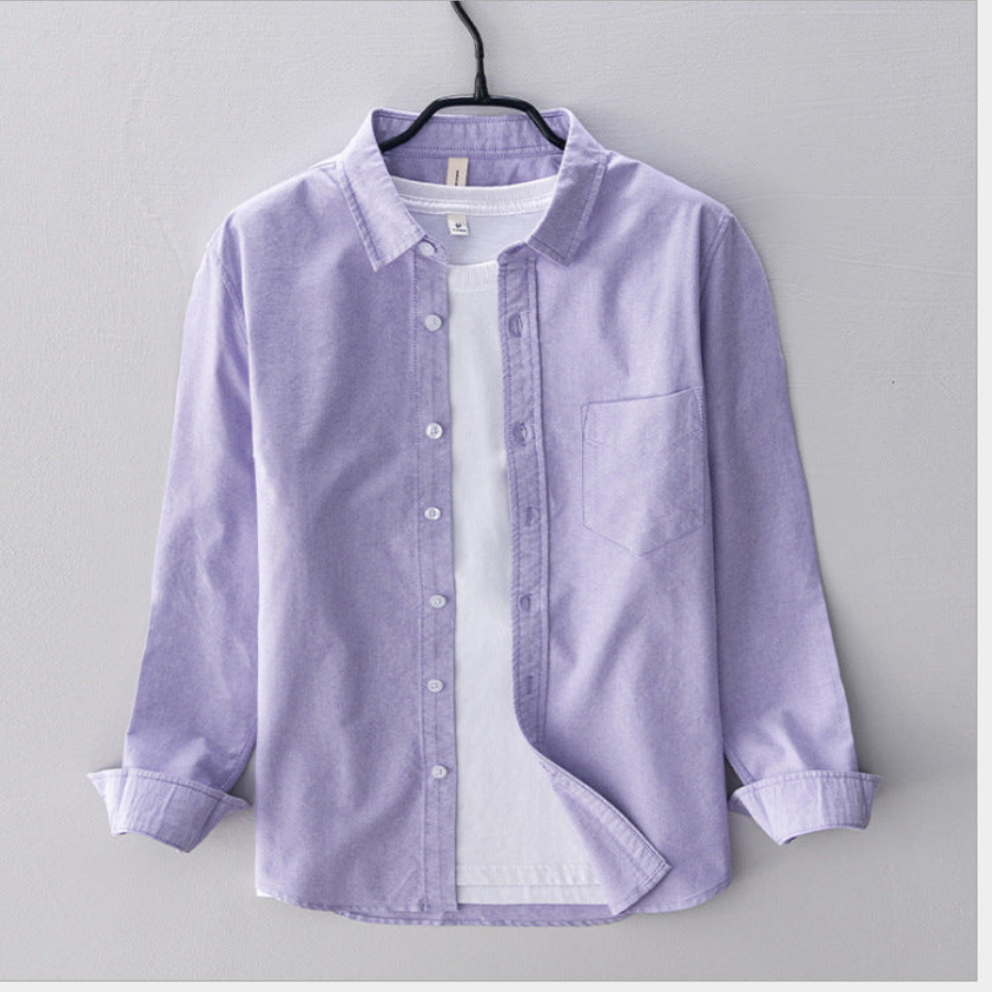 Mauro | Chemise Oxford respirant pour hommes | Manche longue