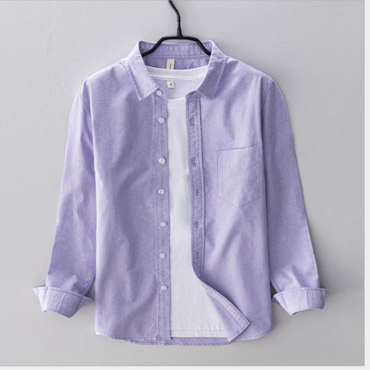 Mauro | Chemise Oxford respirant pour hommes | Manche longue