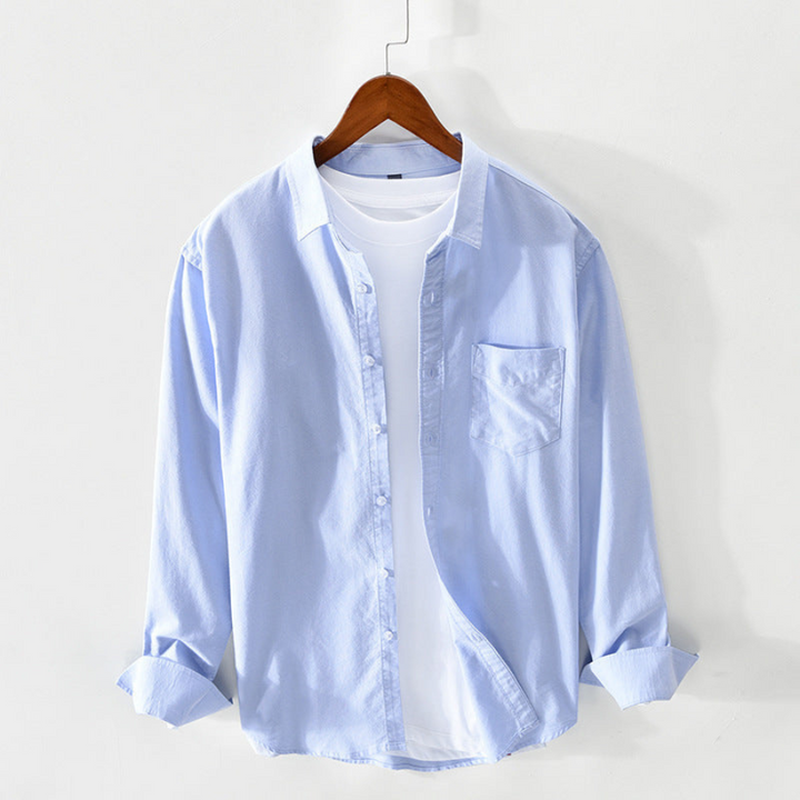 Mauro | Chemise Oxford respirant pour hommes | Manche longue