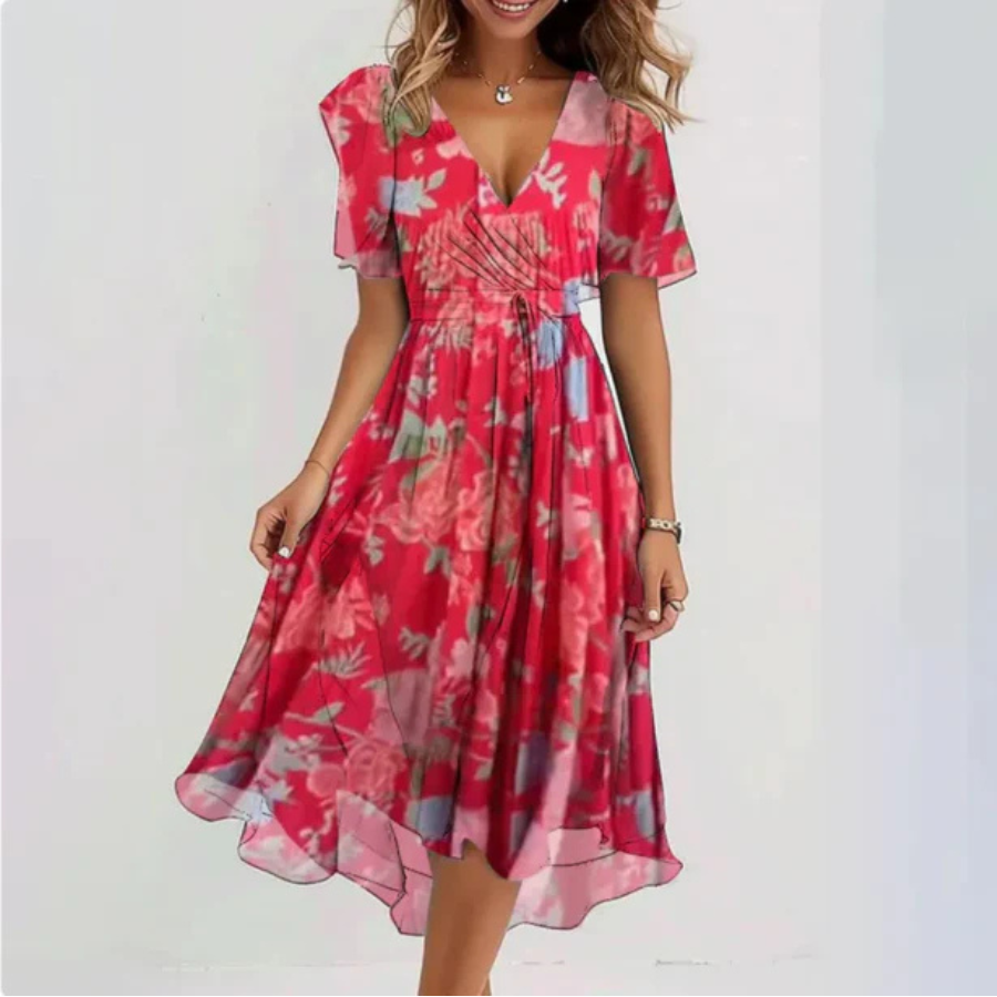 Romy | Robe de cocktail d'été pour femme | Maxi