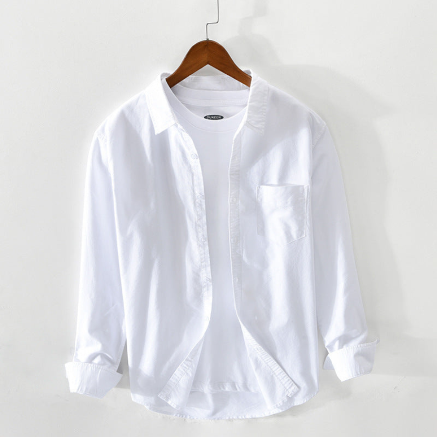 Mauro | Chemise Oxford respirant pour hommes | Manche longue