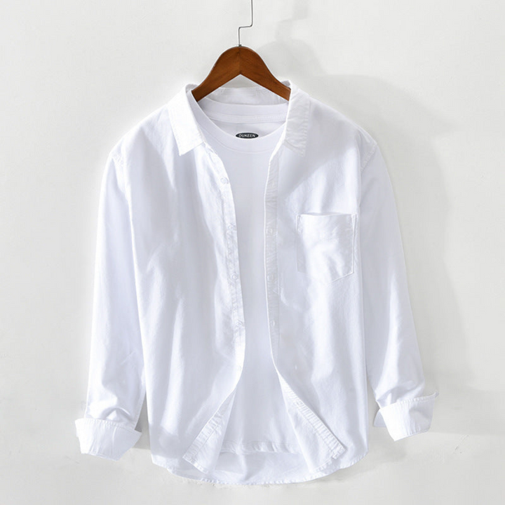 Mauro | Chemise Oxford respirant pour hommes | Manche longue