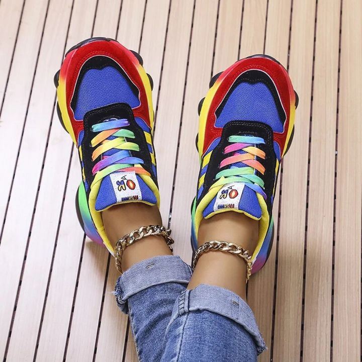 Giorgia | Sneakers Femme Confortables | Multicolores