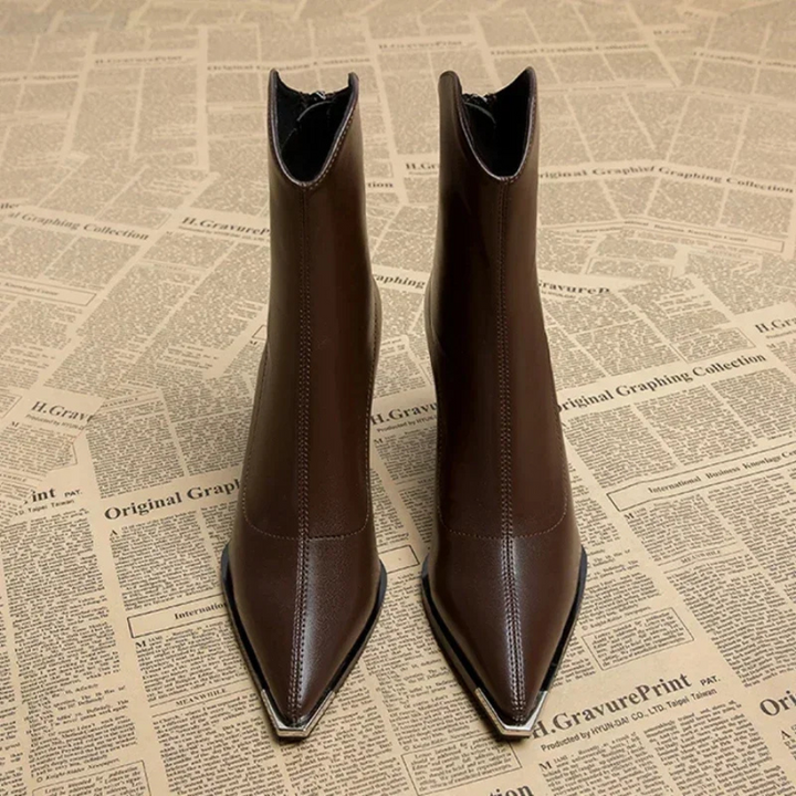 Lucie | Bottines à talons pour Femme | Fermeture Éclair