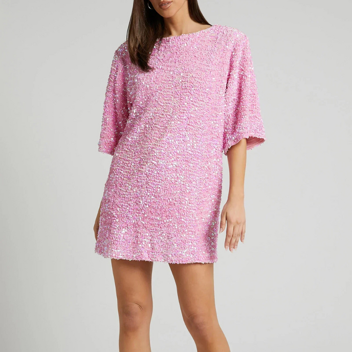 Annunziata | Robe pailletés pour femme | Manches Cloche