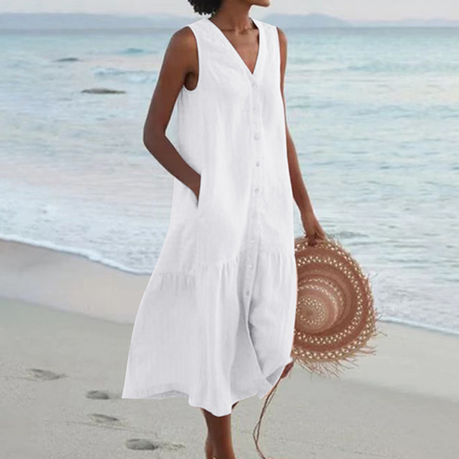 Robe d'été légère pour femme | Respirante et fluide