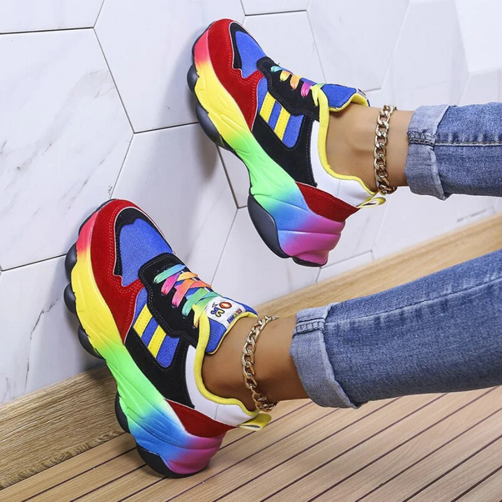 Giorgia | Sneakers Femme Confortables | Multicolores