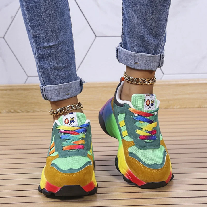 Giorgia | Sneakers Femme Confortables | Multicolores