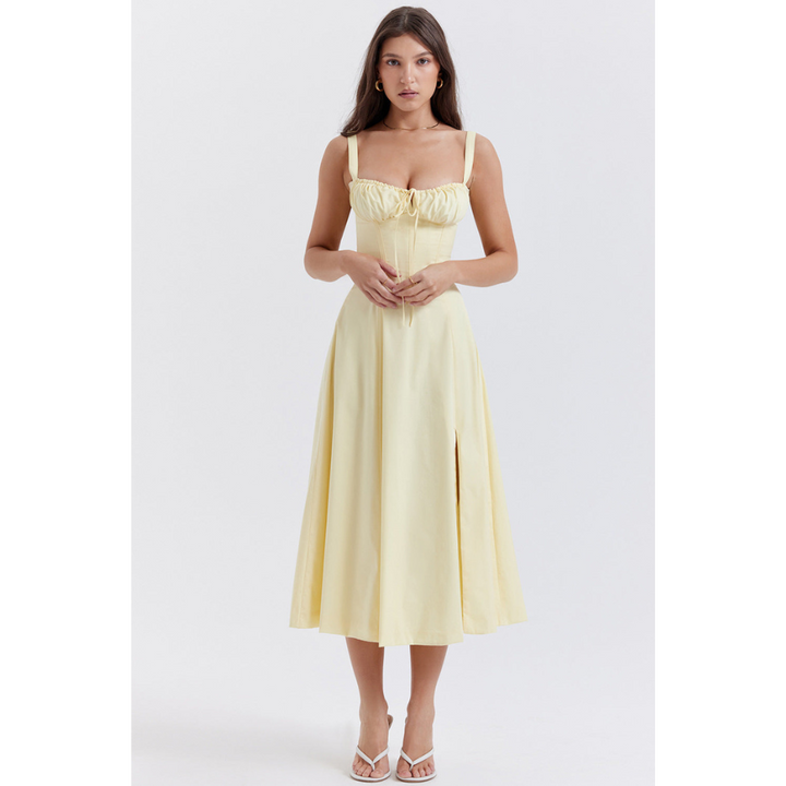 Annalise | Robe d'été à fleurs pour femme | Midi