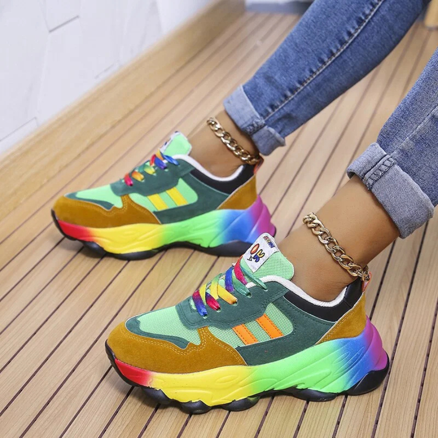 Giorgia | Sneakers Femme Confortables | Multicolores