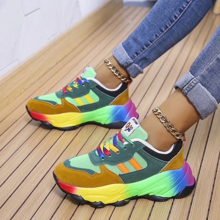 Giorgia | Sneakers Femme Confortables | Multicolores
