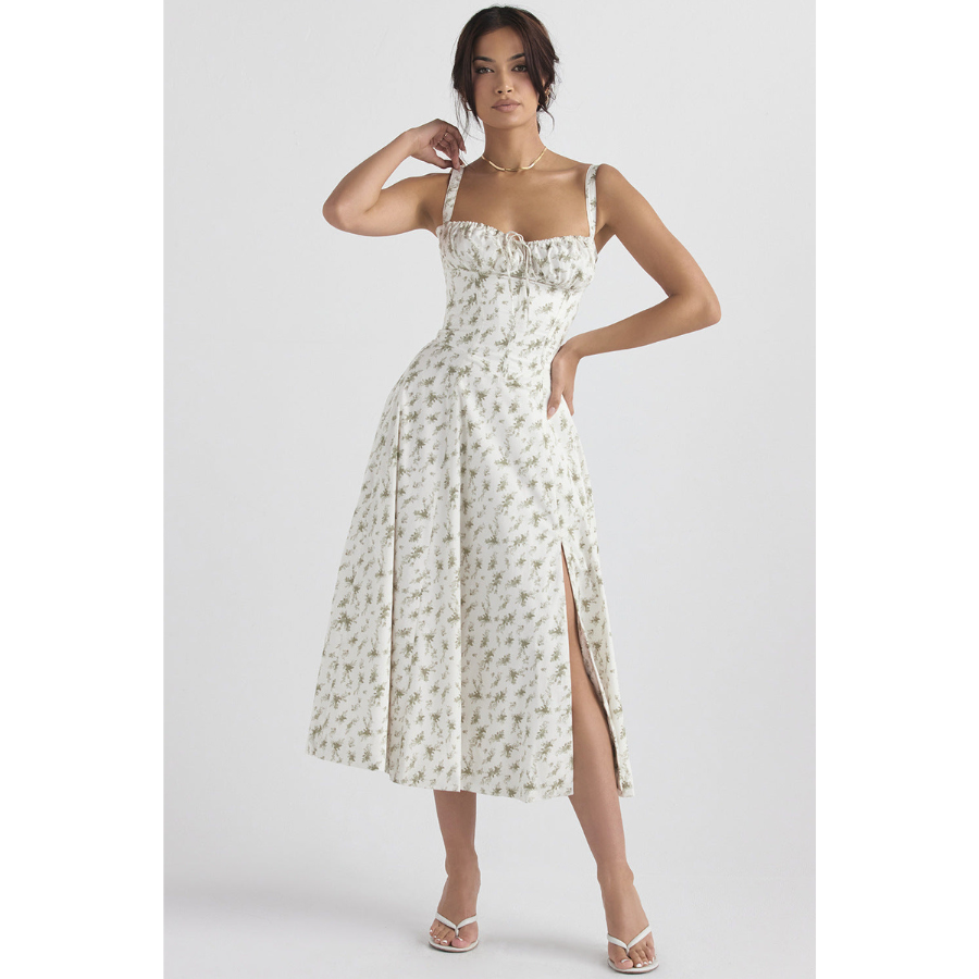 Annalise | Robe d'été à fleurs pour femme | Midi