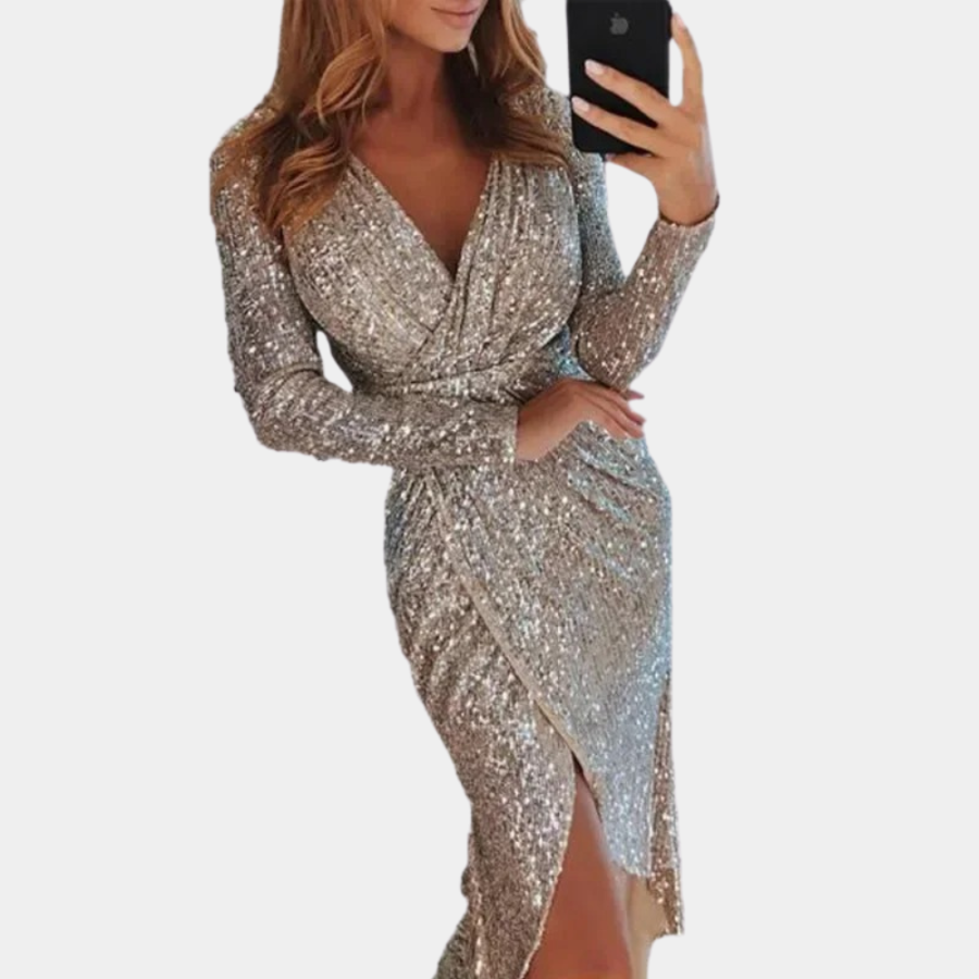 Felicia | Robe de soirée à paillettes pour femme | Mini