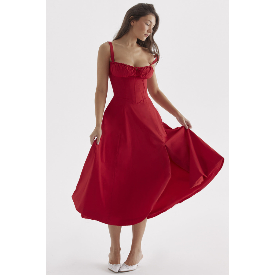 Annalise | Robe d'été à fleurs pour femme | Midi