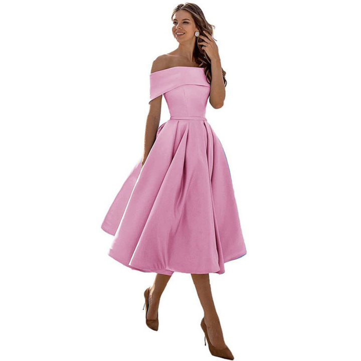 Lucia | Robe de soirée sans bretelles pour femme | Parfaite pour les fêtes