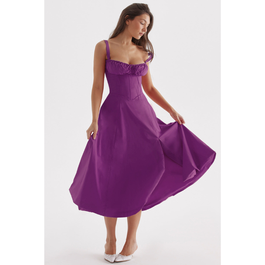 Annalise | Robe d'été à fleurs pour femme | Midi