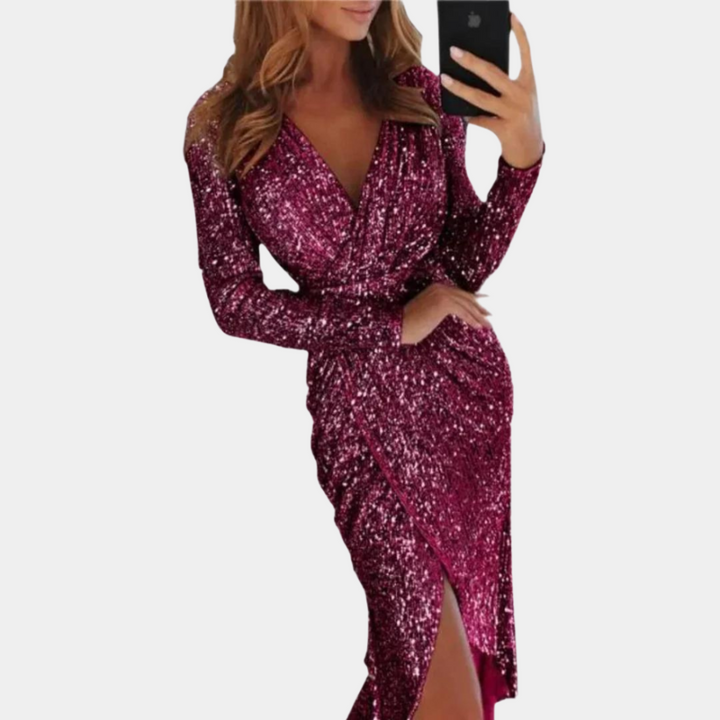 Felicia | Robe de soirée à paillettes pour femme | Mini