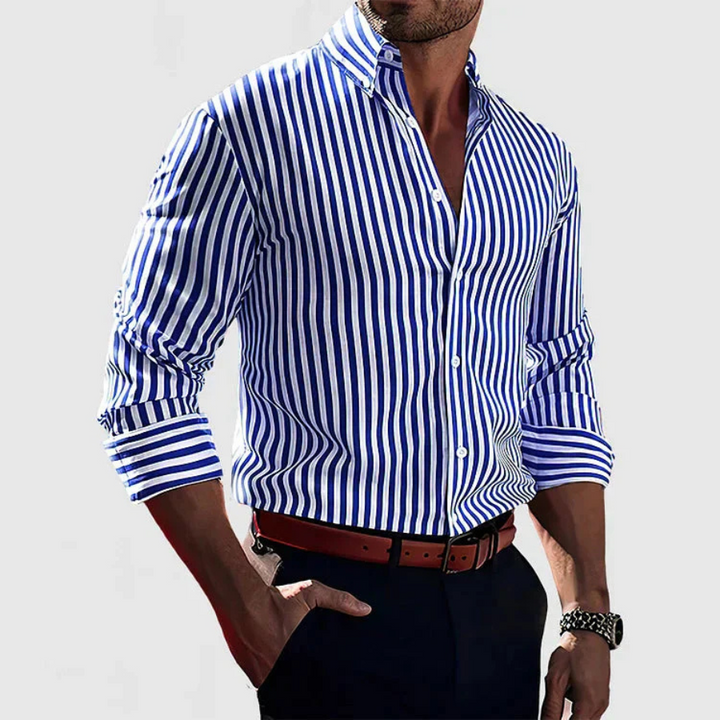 Enrique | Chemise à rayures pour hommes | Manche longue