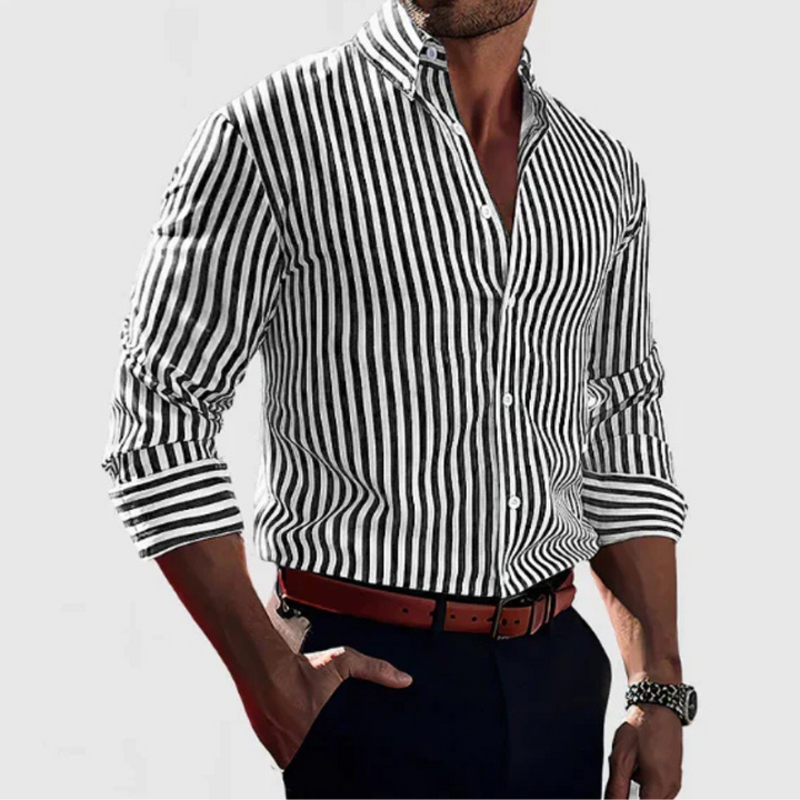 Enrique | Chemise à rayures pour hommes | Manche longue