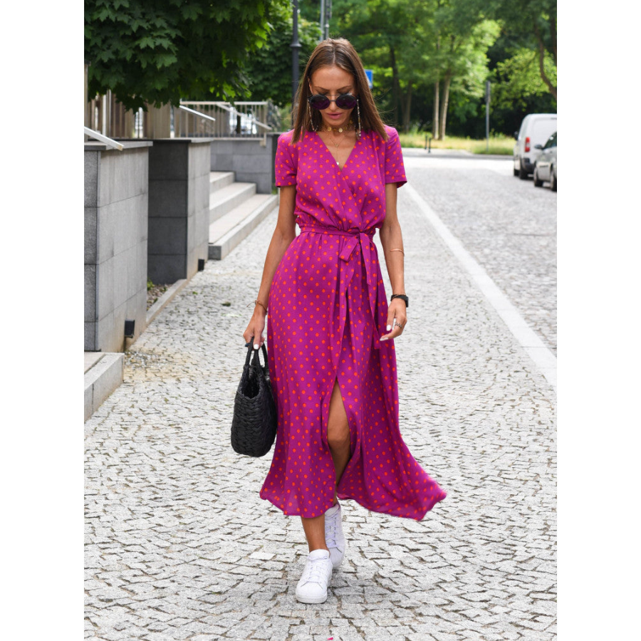 Janneke | Robe d'été à fleurs pour femme | Midi