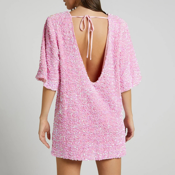 Annunziata | Robe pailletés pour femme | Manches Cloche