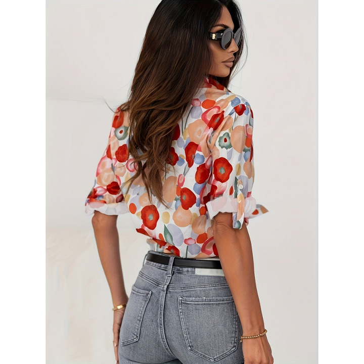 Axelle | Chemise Fleurie pour Femme | Colorée