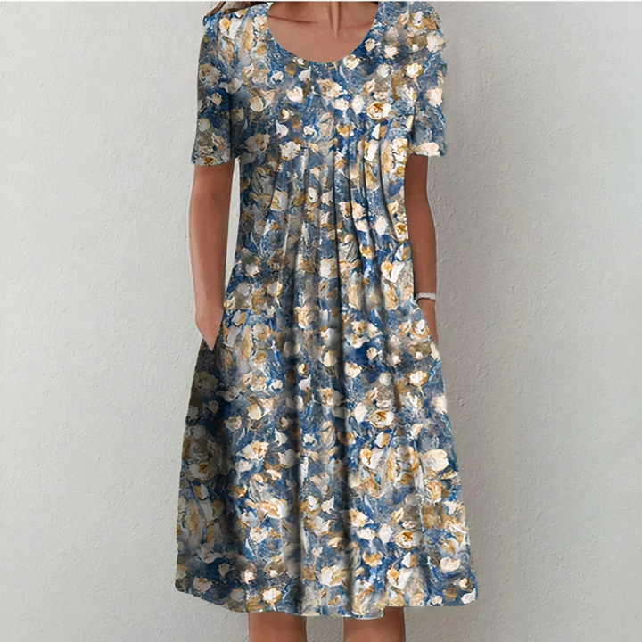 Suzanne | Robe d'été à fleurs pour femme | Midi