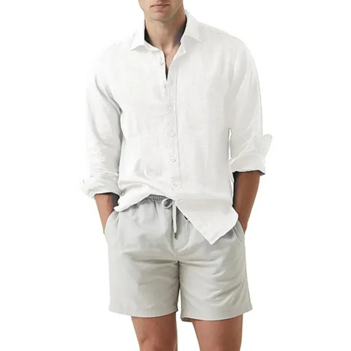 Korby | Chemise d'été en lin pour hommes | Manche Longue