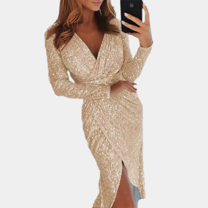 Felicia | Robe de soirée à paillettes pour femme | Mini