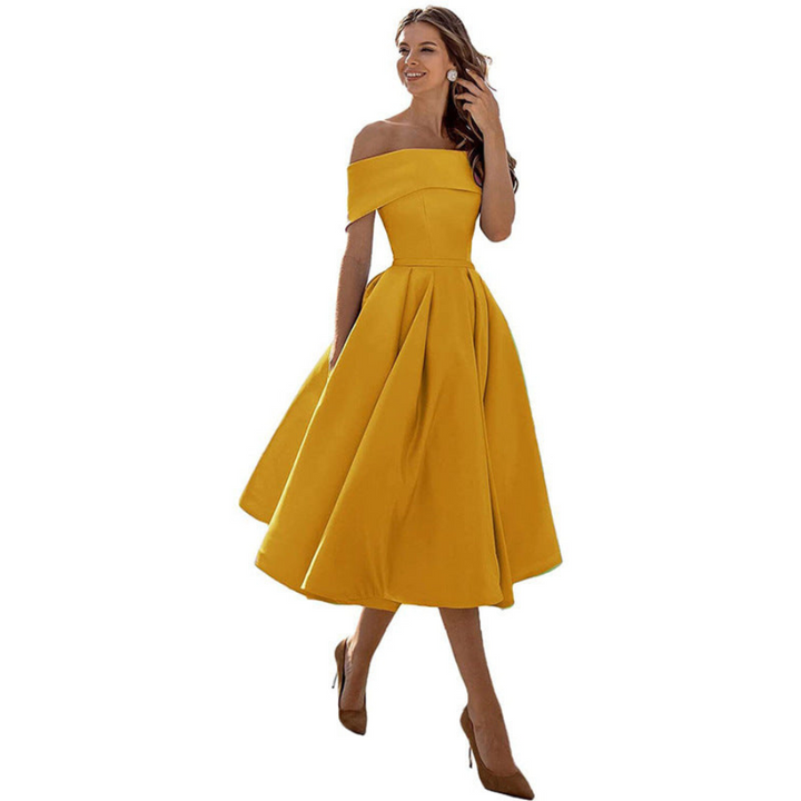 Lucia | Robe de soirée sans bretelles pour femme | Parfaite pour les fêtes