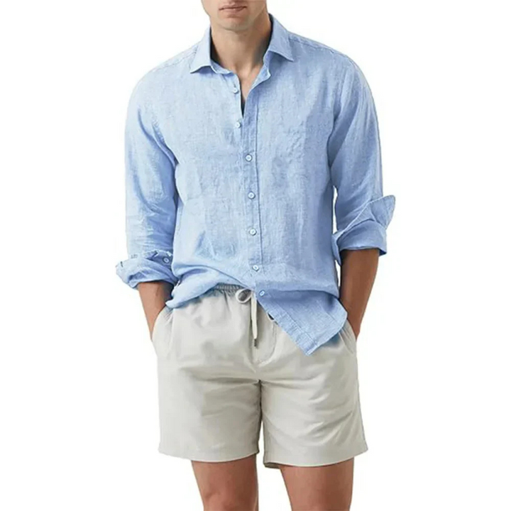 Korby | Chemise d'été en lin pour hommes | Manche Longue