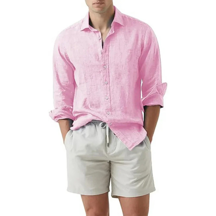 Korby | Chemise d'été en lin pour hommes | Manche Longue