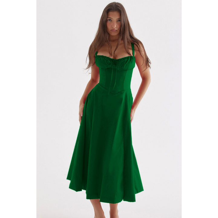 Annalise | Robe d'été à fleurs pour femme | Midi