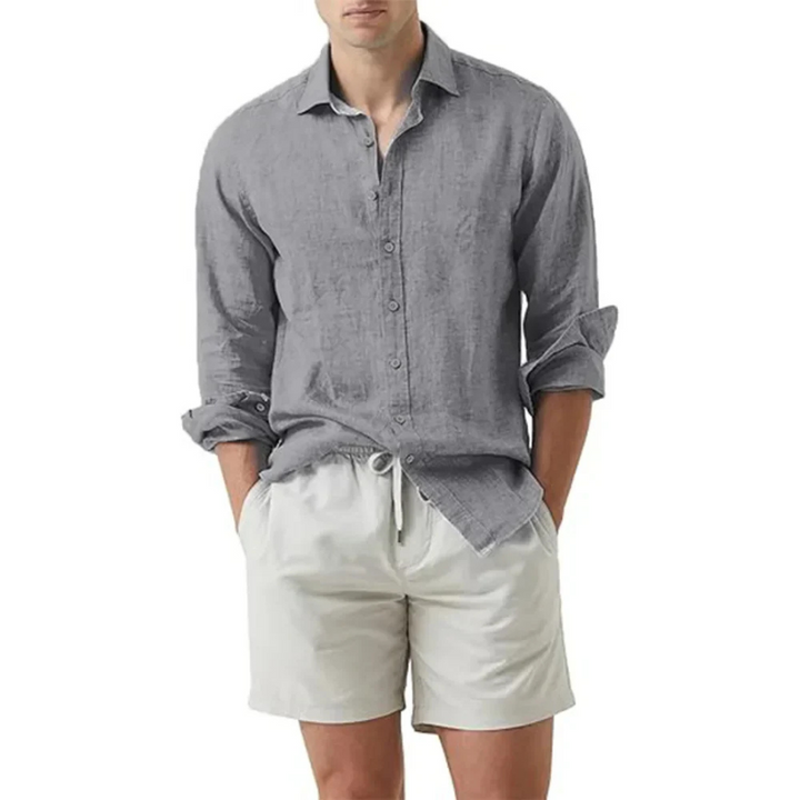 Korby | Chemise d'été en lin pour hommes | Manche Longue