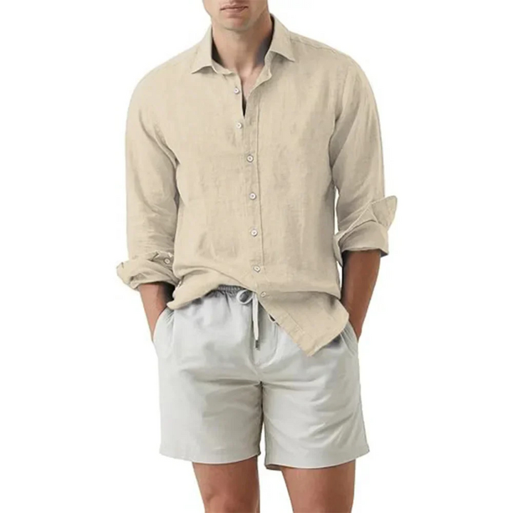 Korby | Chemise d'été en lin pour hommes | Manche Longue