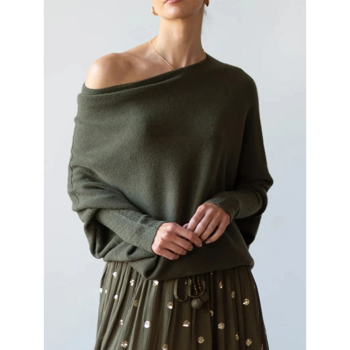 Ilse | Pull asymétrique pour femme | Chaud