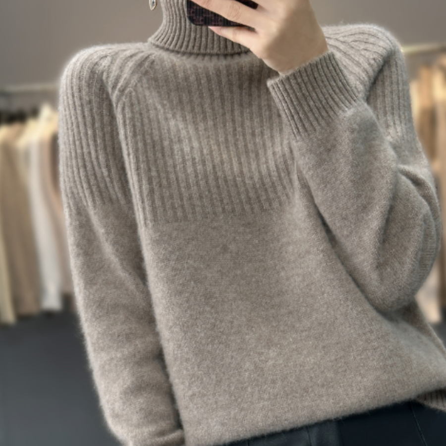 Lilia | Pull à col roulé pour femme | Chaud