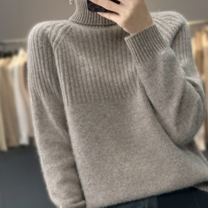 Lilia | Pull à col roulé pour femme | Chaud