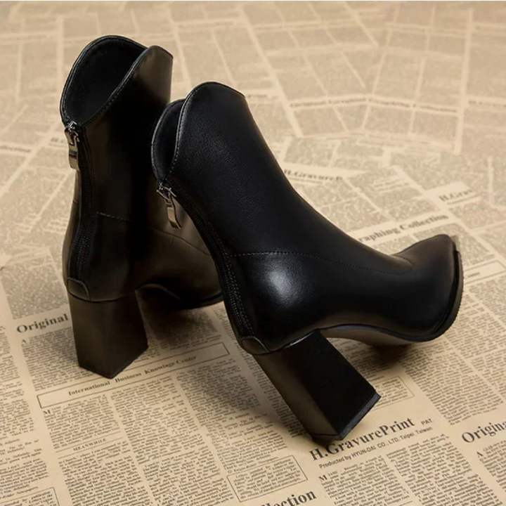 Lucie | Bottines à talons pour Femme | Fermeture Éclair